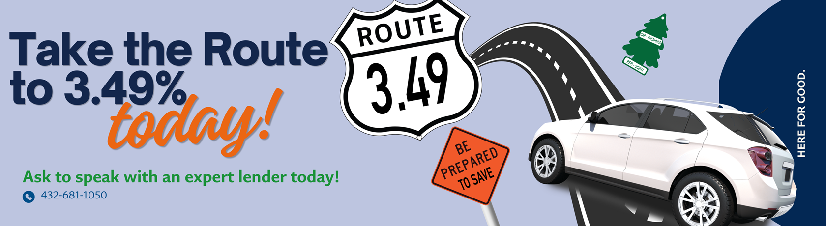 Heritage 3.49 percent interest rate.