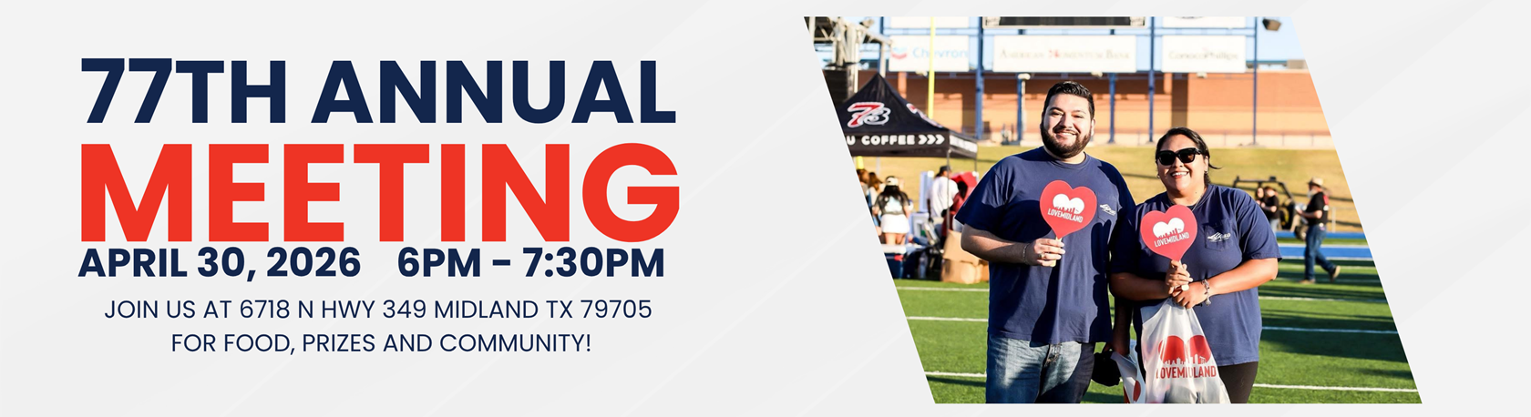 Notice of Annual Meeting Thursday April 30th